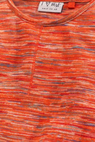 Orange Long Sleeve Swing Dress (3-16yrs)